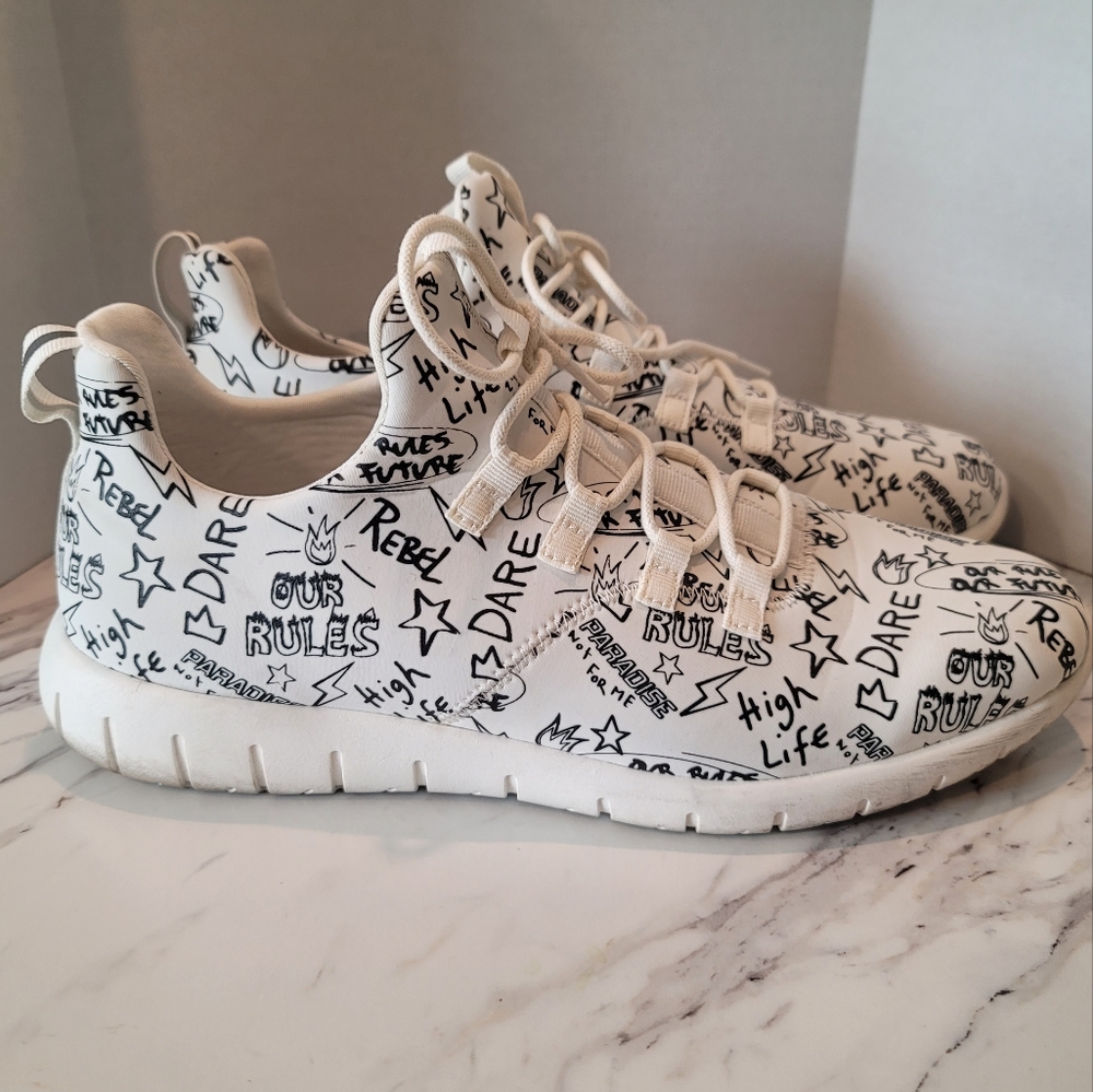Aldo sneakers with graffiti wording